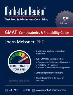 GMAT Combinatorics & Probability Guide