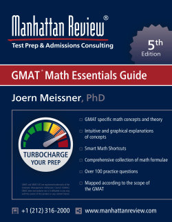 GMAT Math Essentials Guide